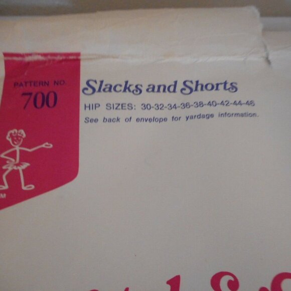 Vtg 1960s 70s Hip sewing pattern slacks / shorts - Picture 3 of 4